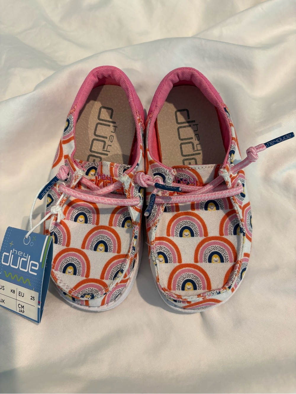 Hey Dude Wendy Funk Kitty Rainbow Shoes NWT